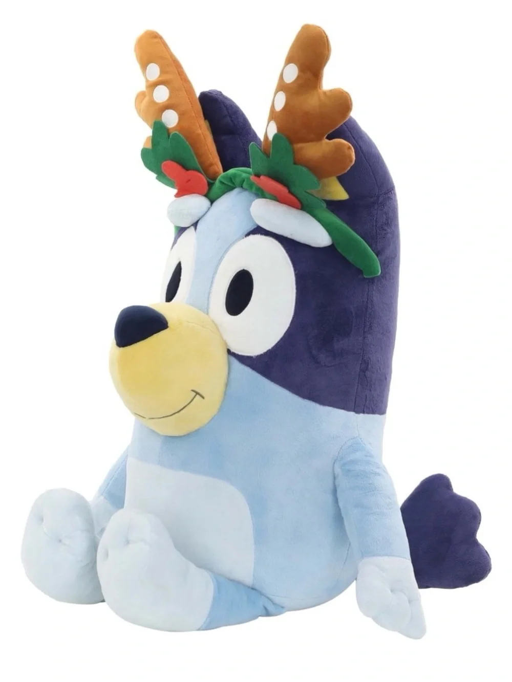 Jumbo Bluey Reindeer Plush Holiday Edition 24”
